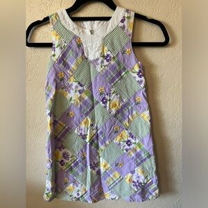 Gymboree sleeveless dress with embroidered flowers